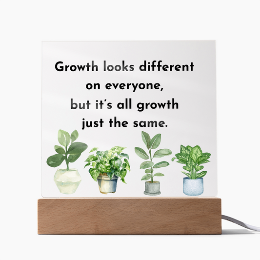 Inspirational Acrylic Display – Self Growth and Encouragement Gift