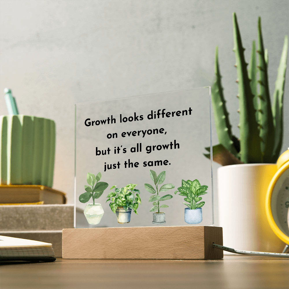 Inspirational Acrylic Display – Self Growth and Encouragement Gift
