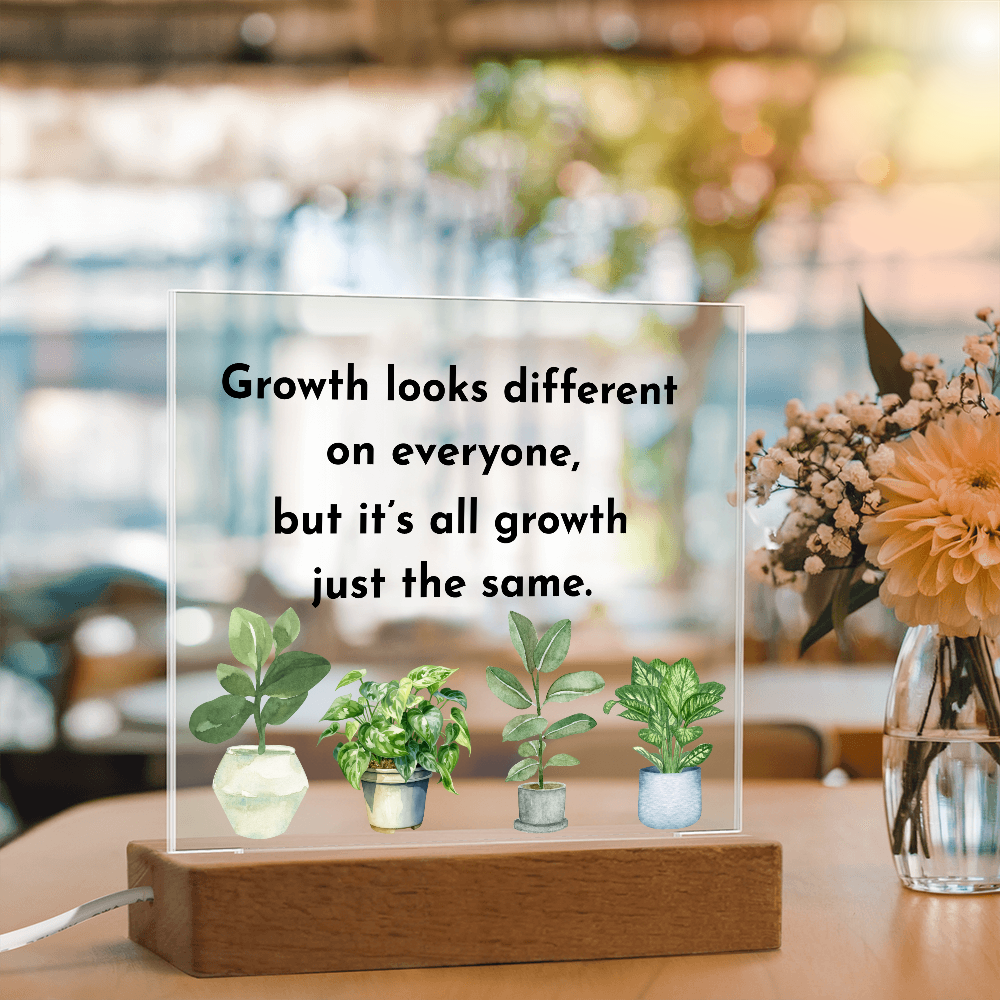 Inspirational Acrylic Display – Self Growth and Encouragement Gift