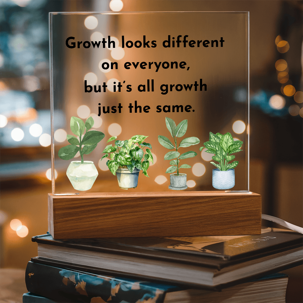 Inspirational Acrylic Display – Self Growth and Encouragement Gift