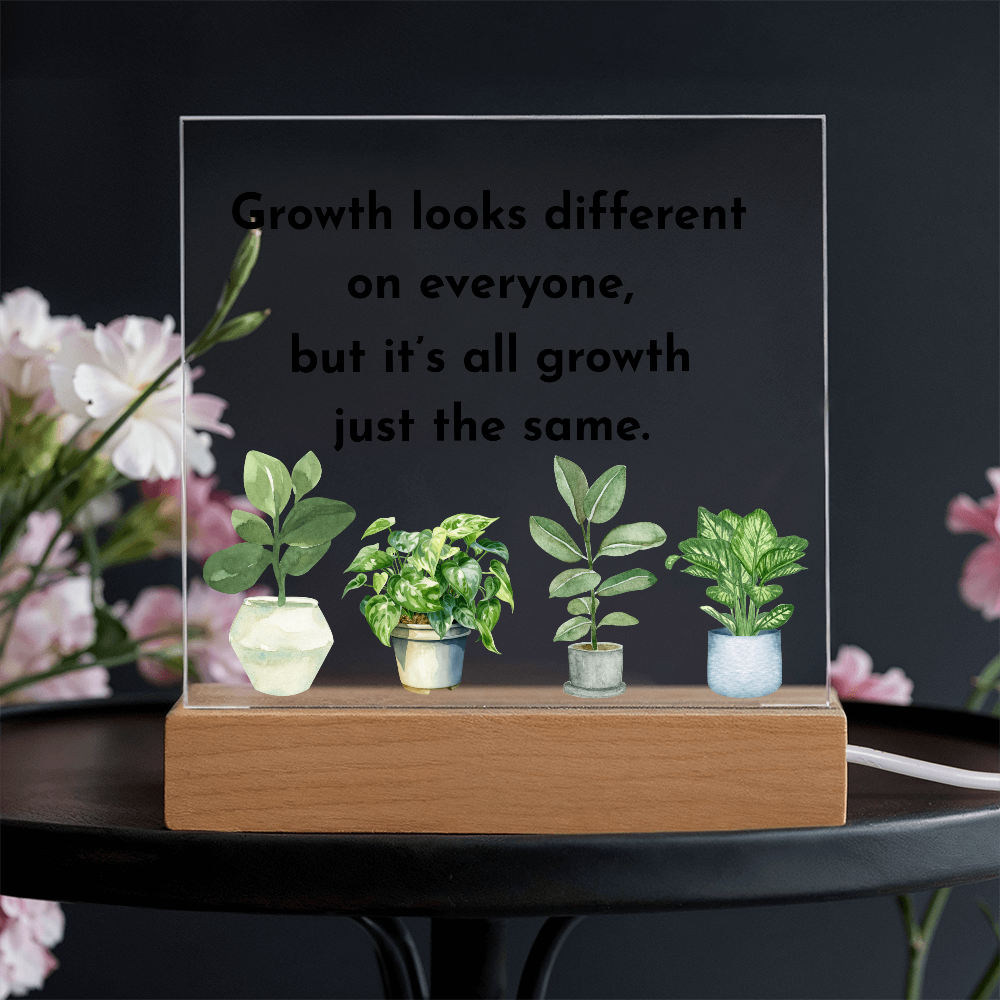 Inspirational Acrylic Display – Self Growth and Encouragement Gift