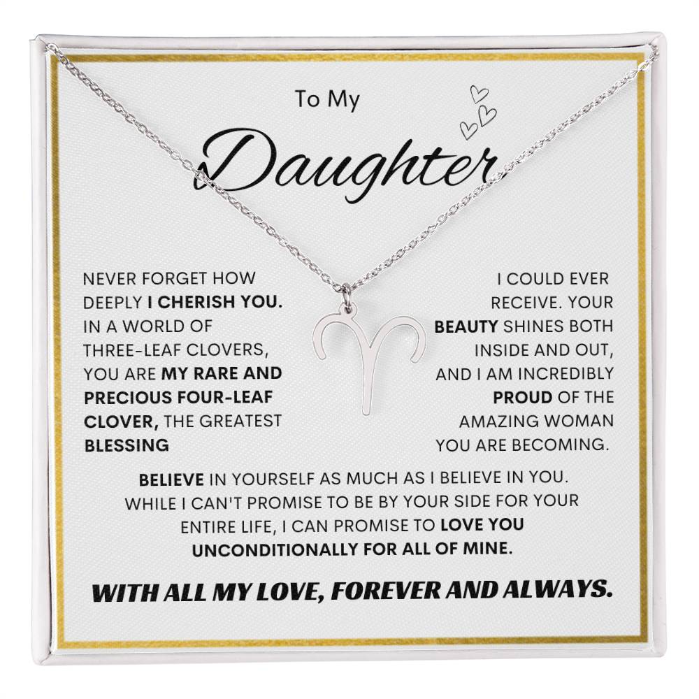 Zodiac Symbol Necklace for Daughters - Personalized Astrology Gift