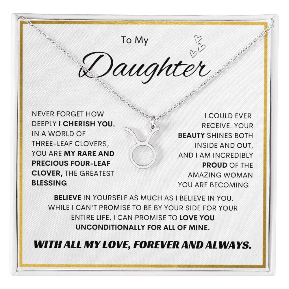 Zodiac Symbol Necklace for Daughters - Personalized Astrology Gift