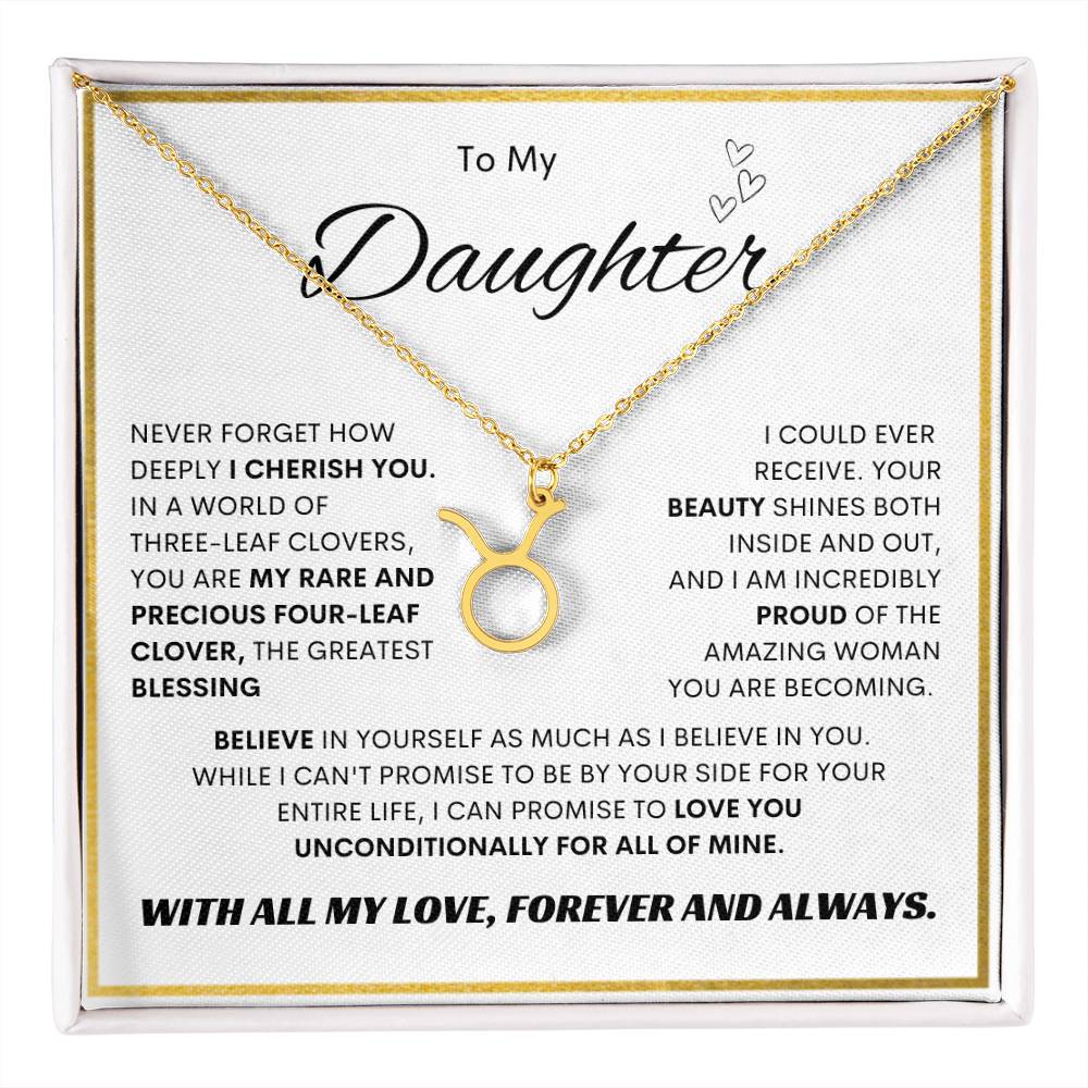 Zodiac Symbol Necklace for Daughters - Personalized Astrology Gift