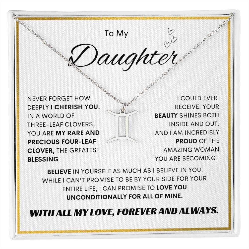 Zodiac Symbol Necklace for Daughters - Personalized Astrology Gift