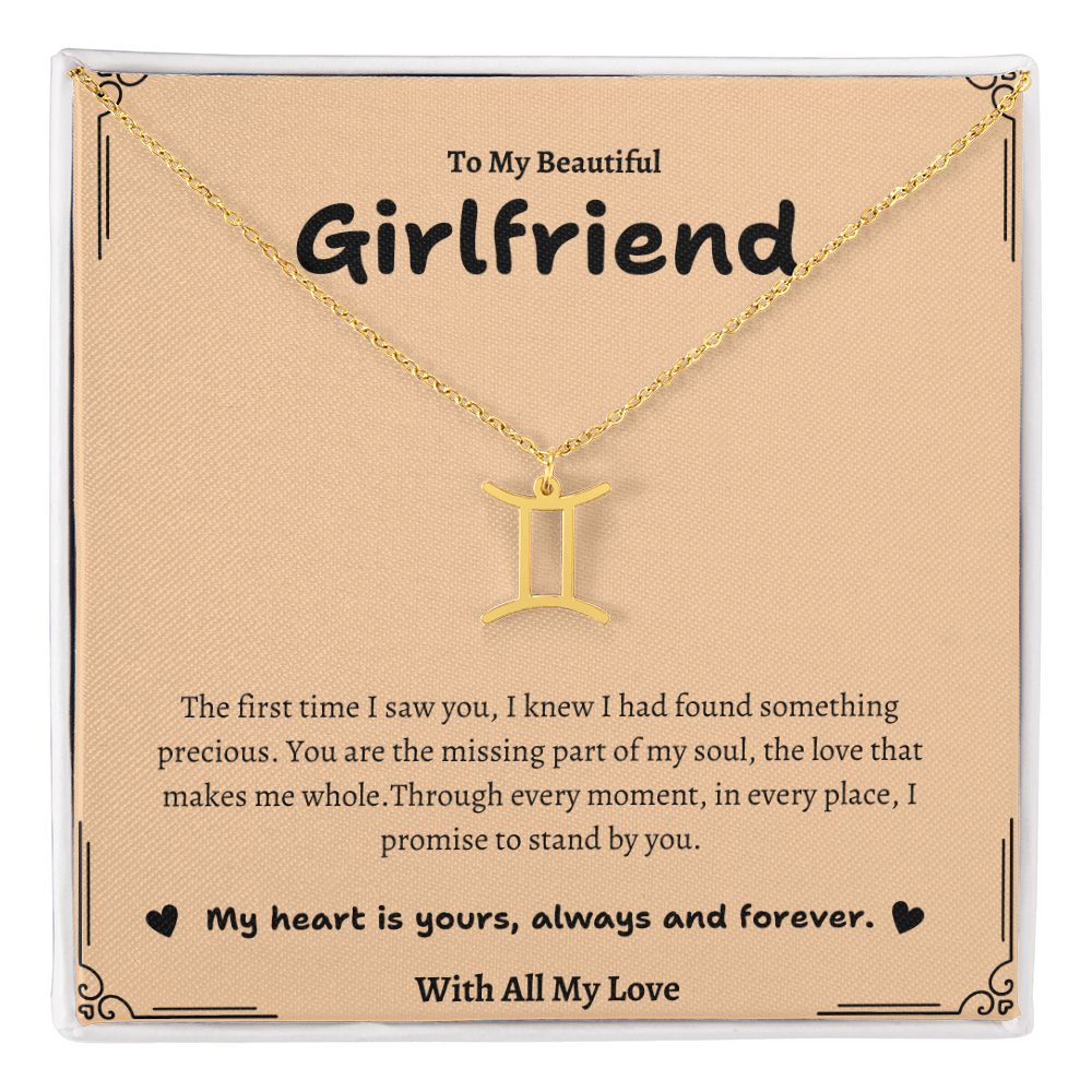 Zodiac Symbol Necklace for Girlfriend