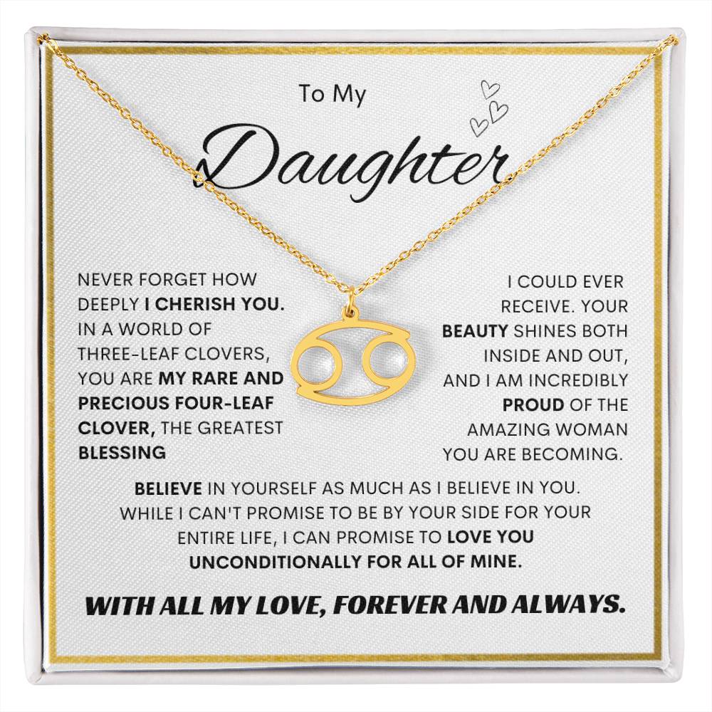 Zodiac Symbol Necklace for Daughters - Personalized Astrology Gift