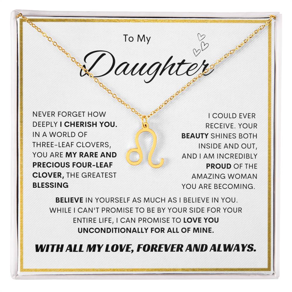 Zodiac Symbol Necklace for Daughters - Personalized Astrology Gift