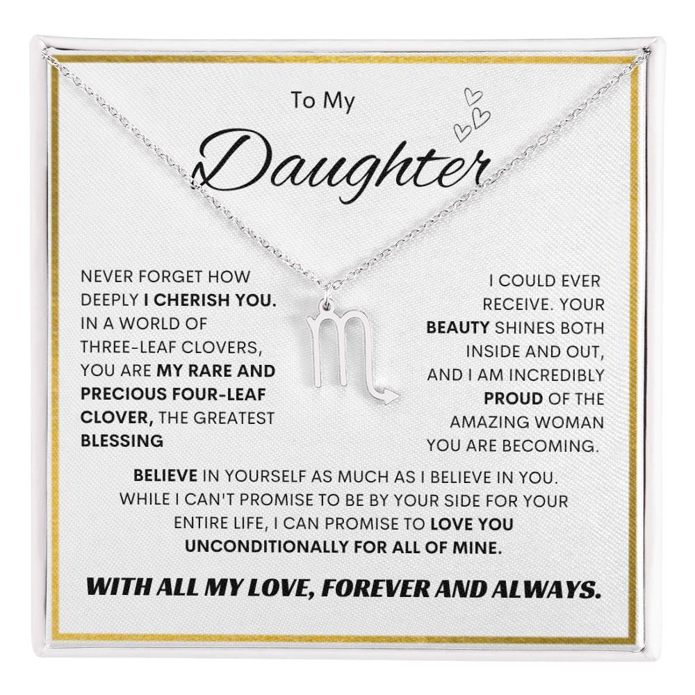 Zodiac Symbol Necklace for Daughters - Personalized Astrology Gift