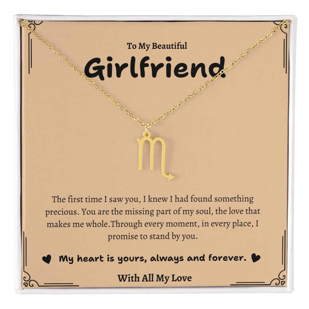 Zodiac Symbol Necklace for Girlfriend