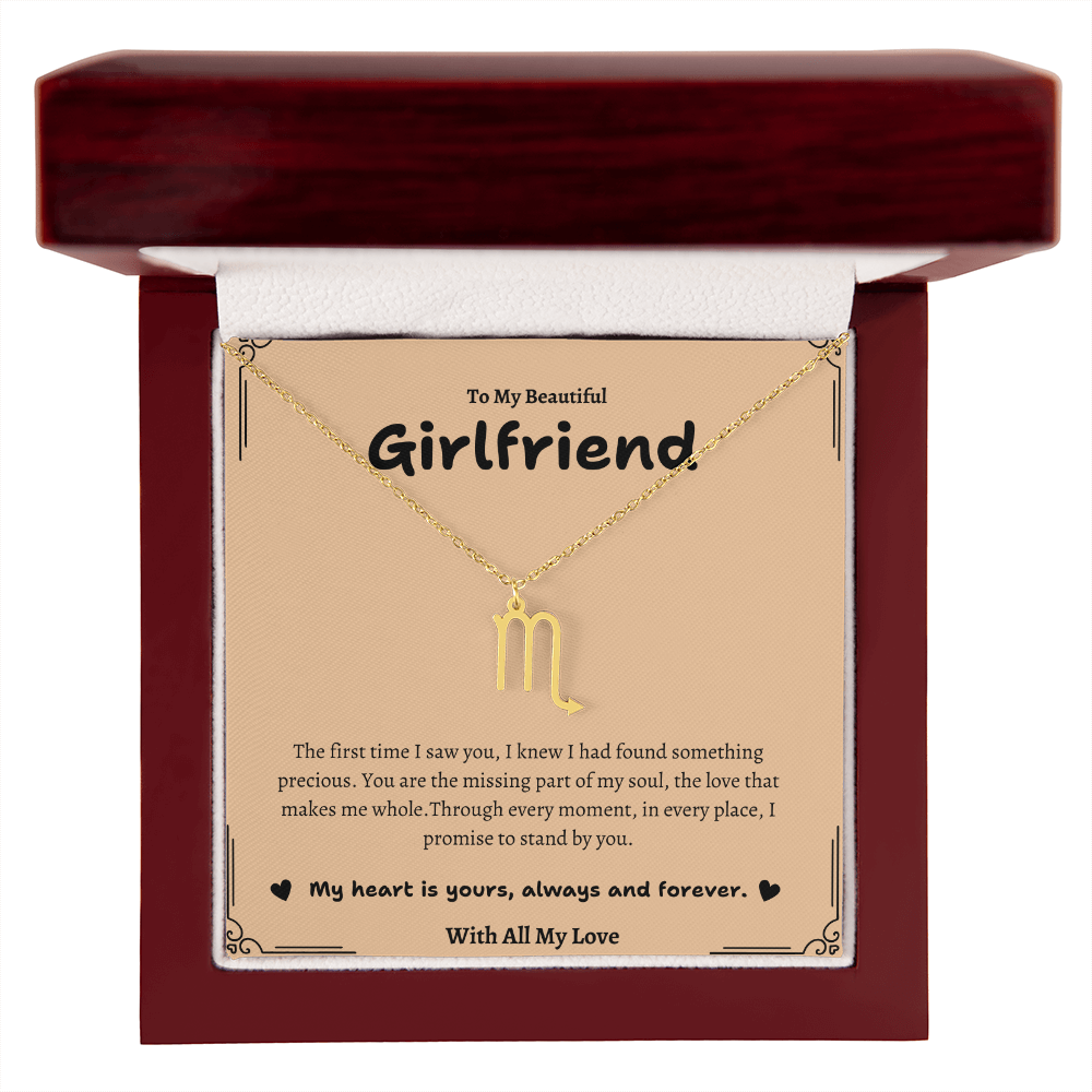 Zodiac Symbol Necklace for Girlfriend