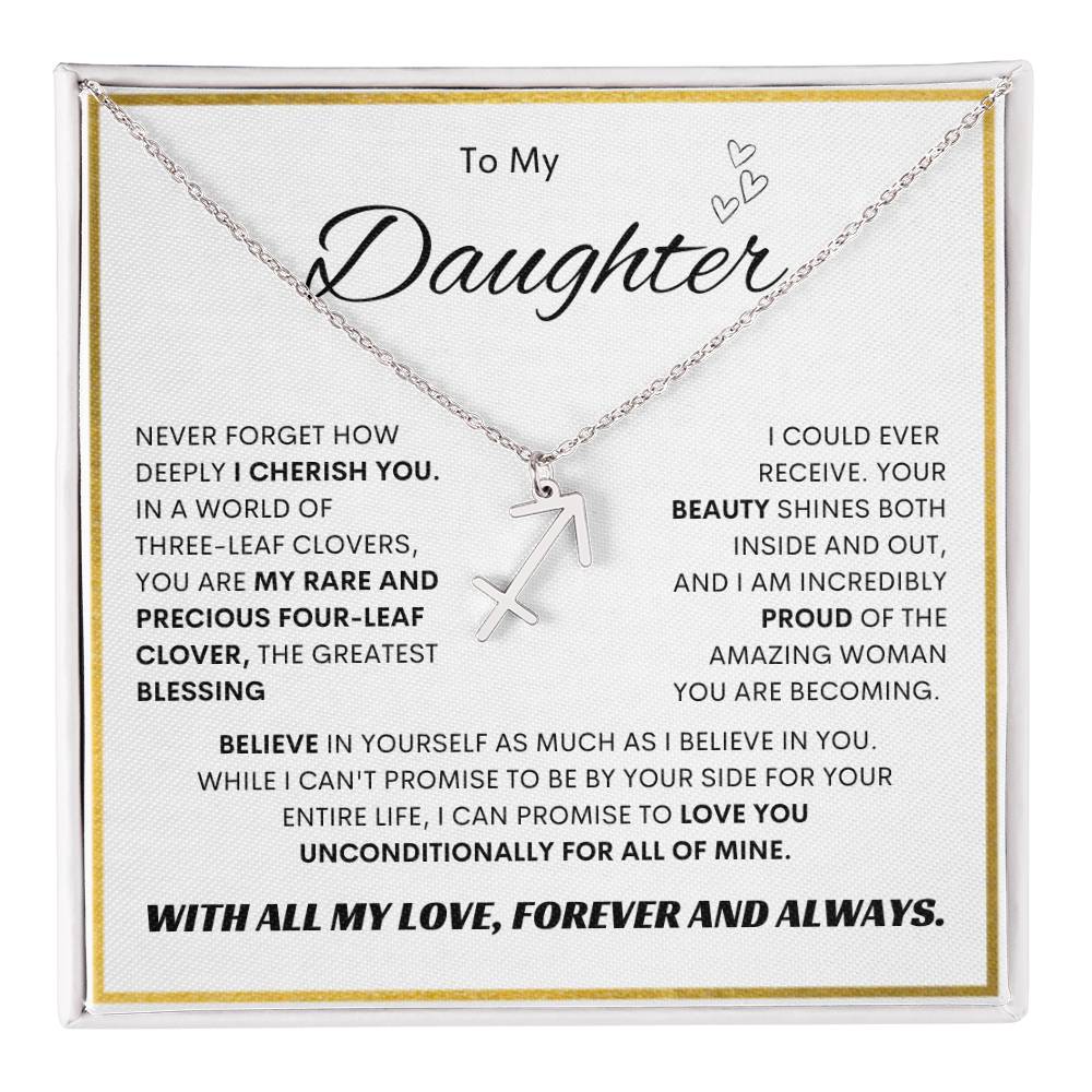 Zodiac Symbol Necklace for Daughters - Personalized Astrology Gift