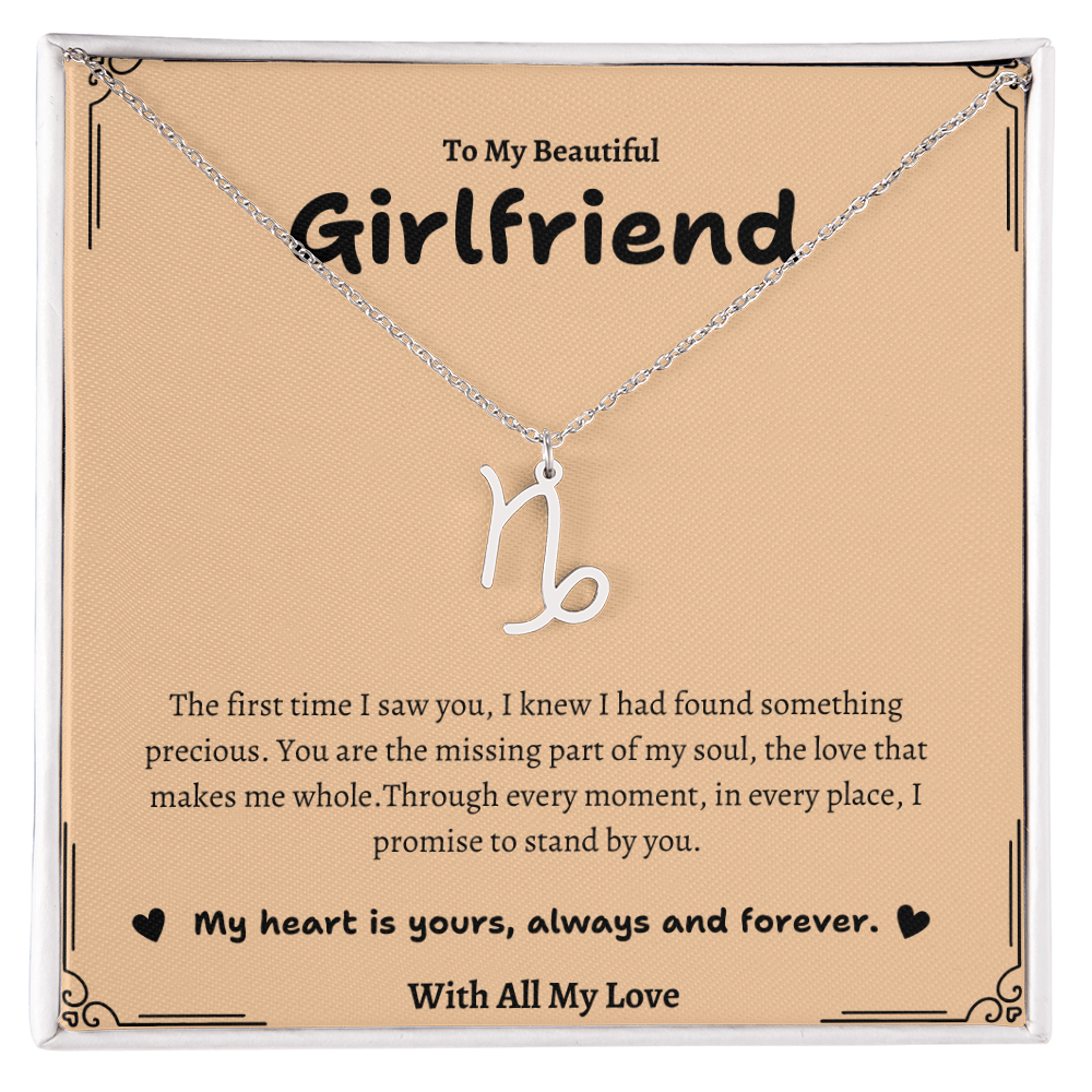 Zodiac Symbol Necklace for Girlfriend