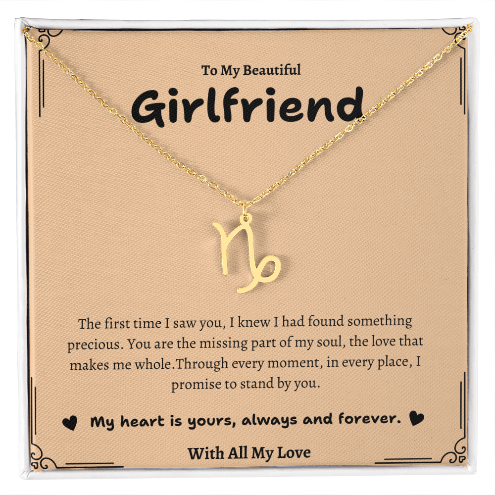 Zodiac Symbol Necklace for Girlfriend