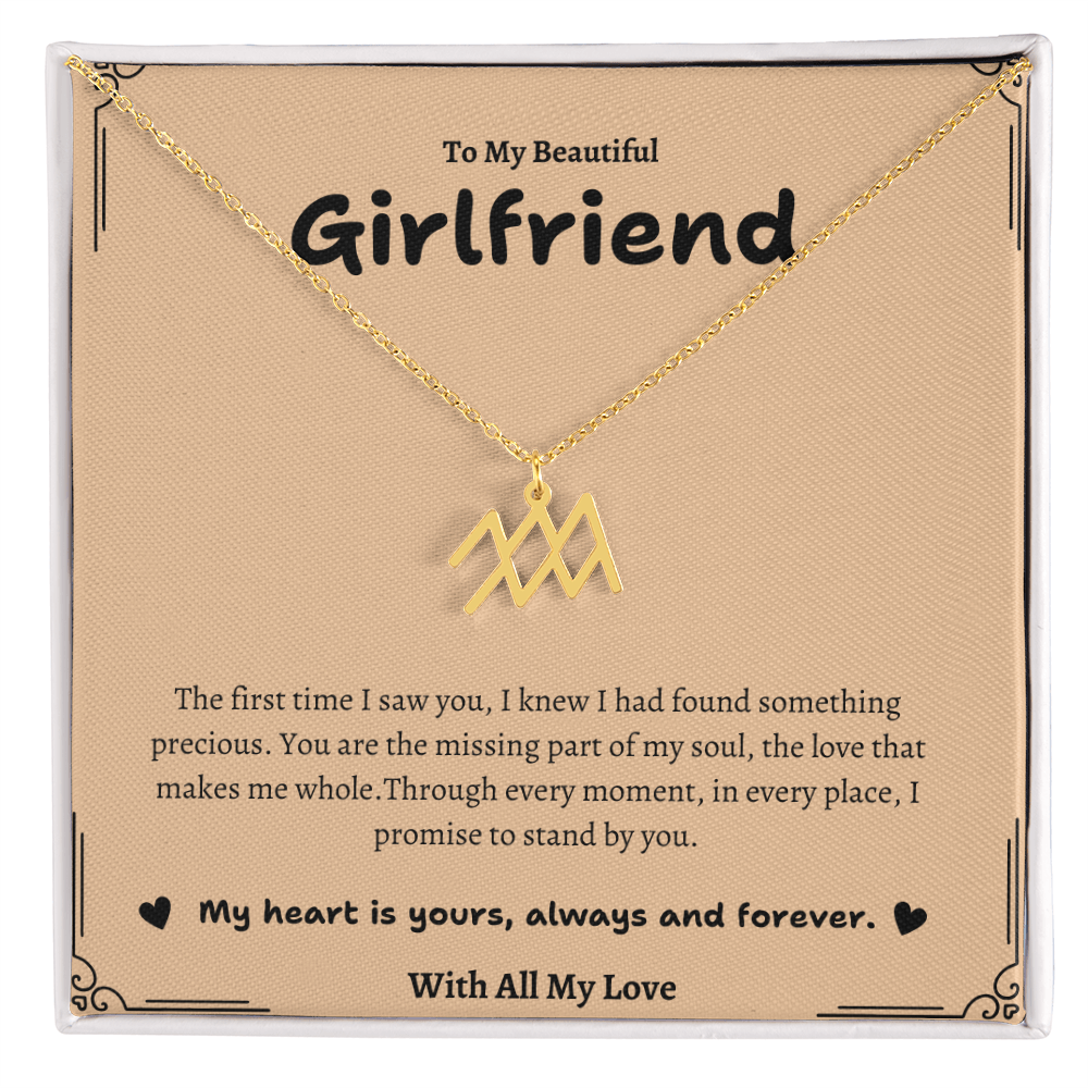 Zodiac Symbol Necklace for Girlfriend