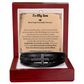 To My Son- Spiritual Men's Cross Bracelet