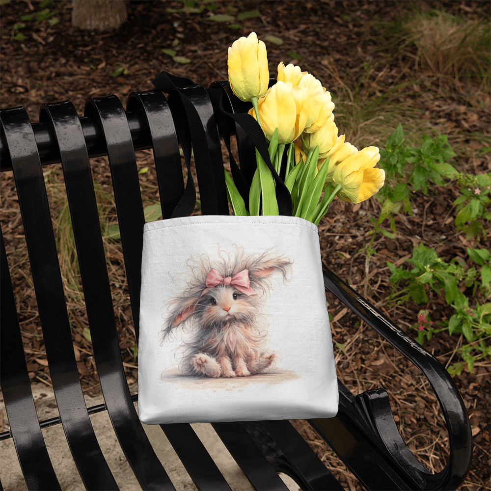 Adorable Rabbit Classic Tote Bag - Double-Sided Printed Design