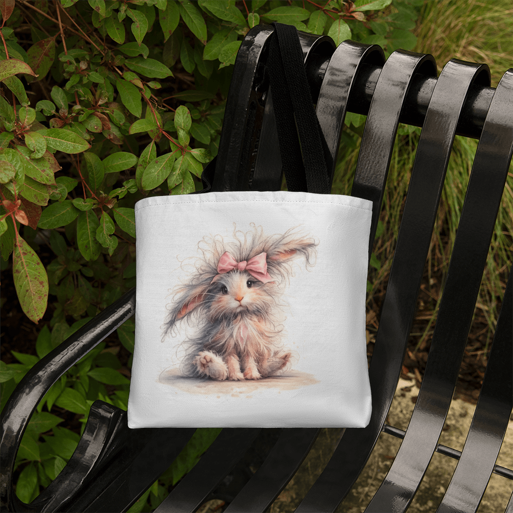 Adorable Rabbit Classic Tote Bag - Double-Sided Printed Design