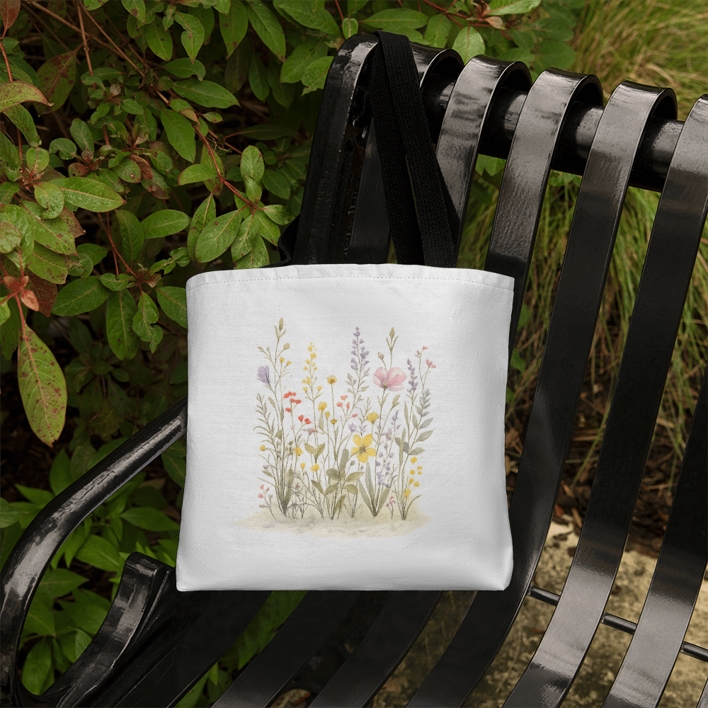 Wildflowers Classic Tote Bag - Double-Sided Printed Design
