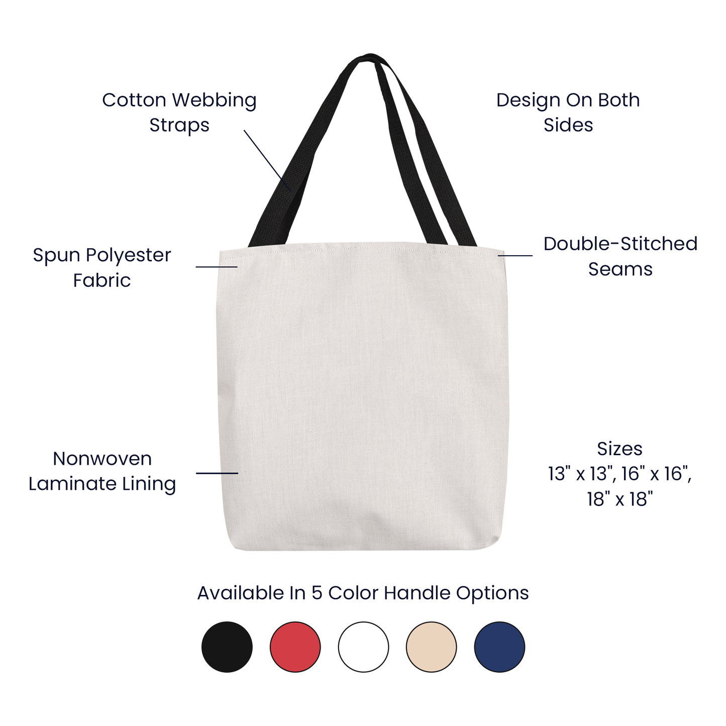 Red Poppies Classic Tote Bag - Double-Sided Printed Design