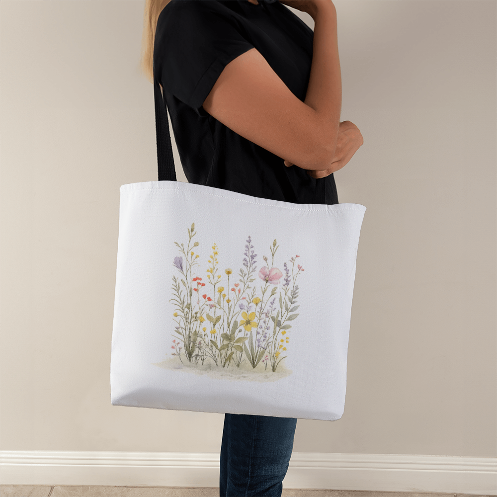Wildflowers Classic Tote Bag - Double-Sided Printed Design