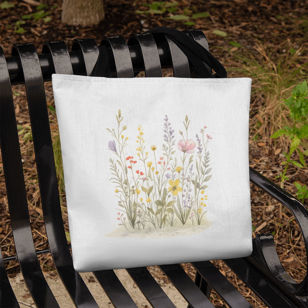 Wildflowers Classic Tote Bag - Double-Sided Printed Design