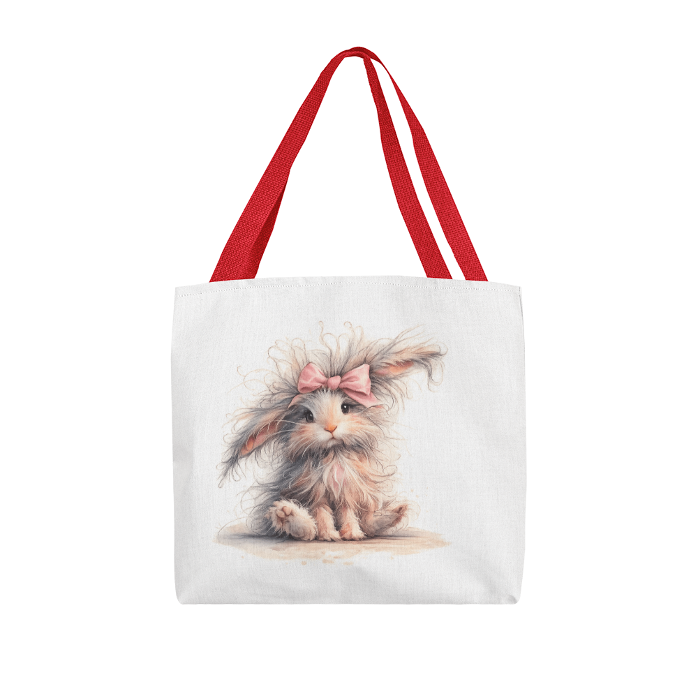 Adorable Rabbit Classic Tote Bag - Double-Sided Printed Design