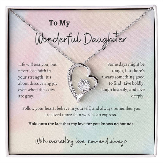 Forever Love Necklace for Daughters - Symbol of Eternal Love /3P