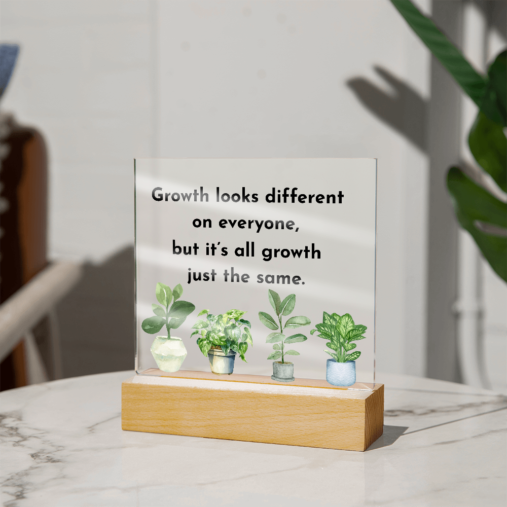 Inspirational Acrylic Display – Self Growth and Encouragement Gift