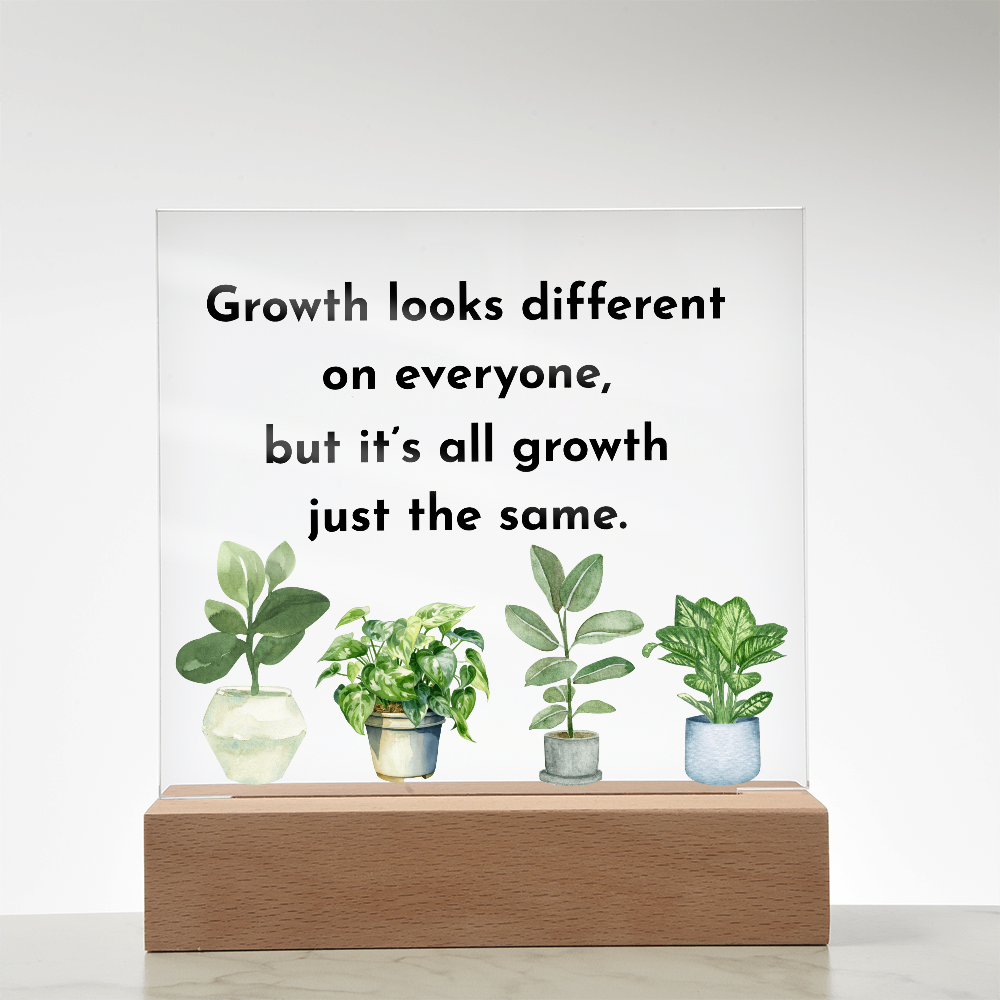 Inspirational Acrylic Display – Self Growth and Encouragement Gift