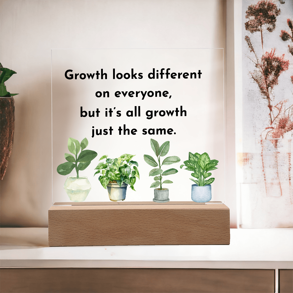 Inspirational Acrylic Display – Self Growth and Encouragement Gift