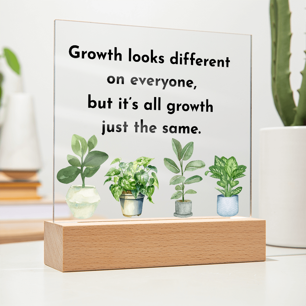 Inspirational Acrylic Display – Self Growth and Encouragement Gift