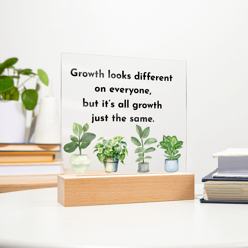 Inspirational Acrylic Display – Self Growth and Encouragement Gift