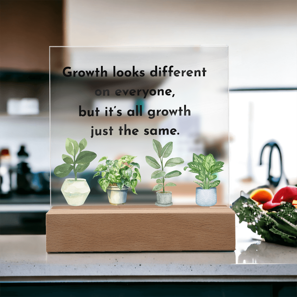 Inspirational Acrylic Display – Self Growth and Encouragement Gift