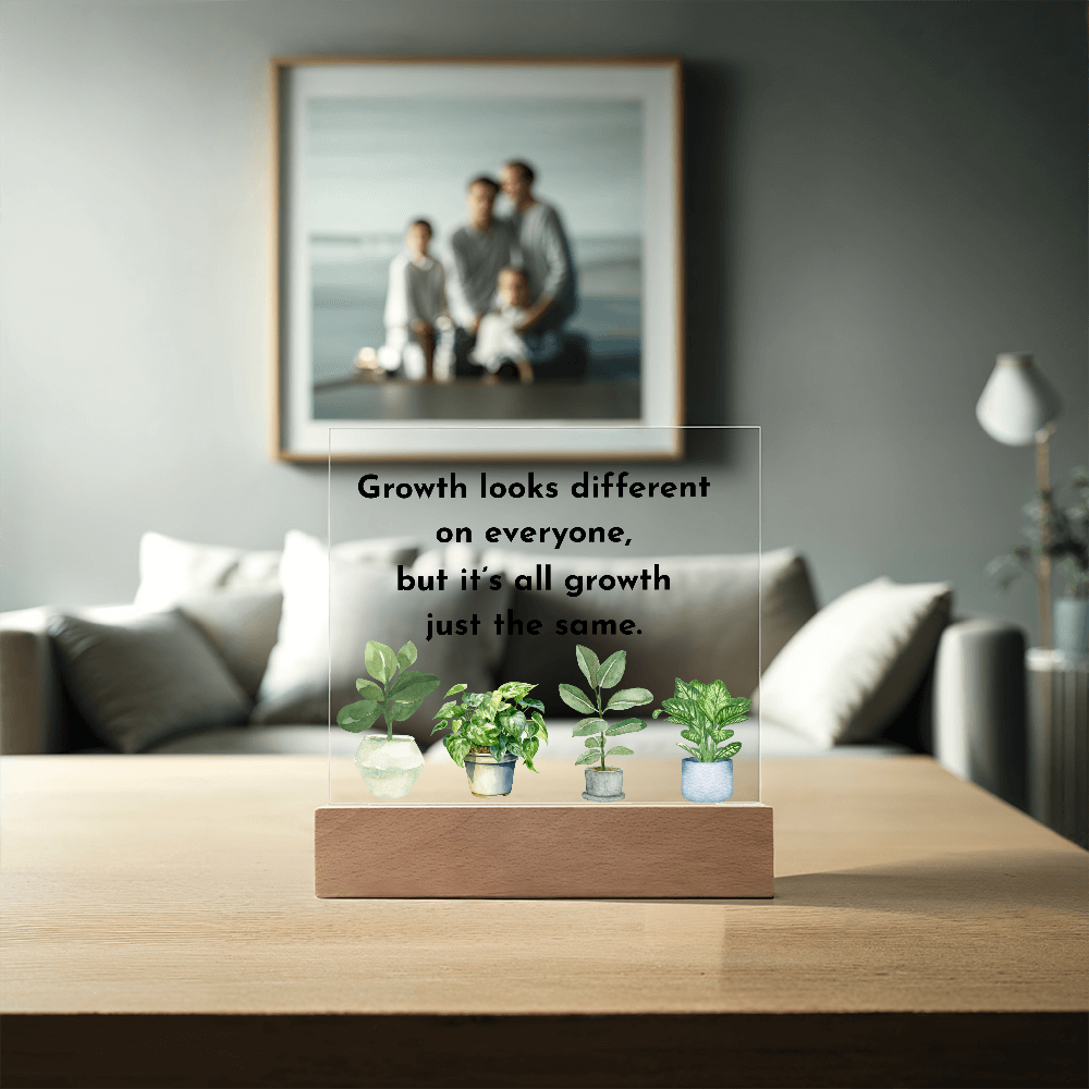 Inspirational Acrylic Display – Self Growth and Encouragement Gift