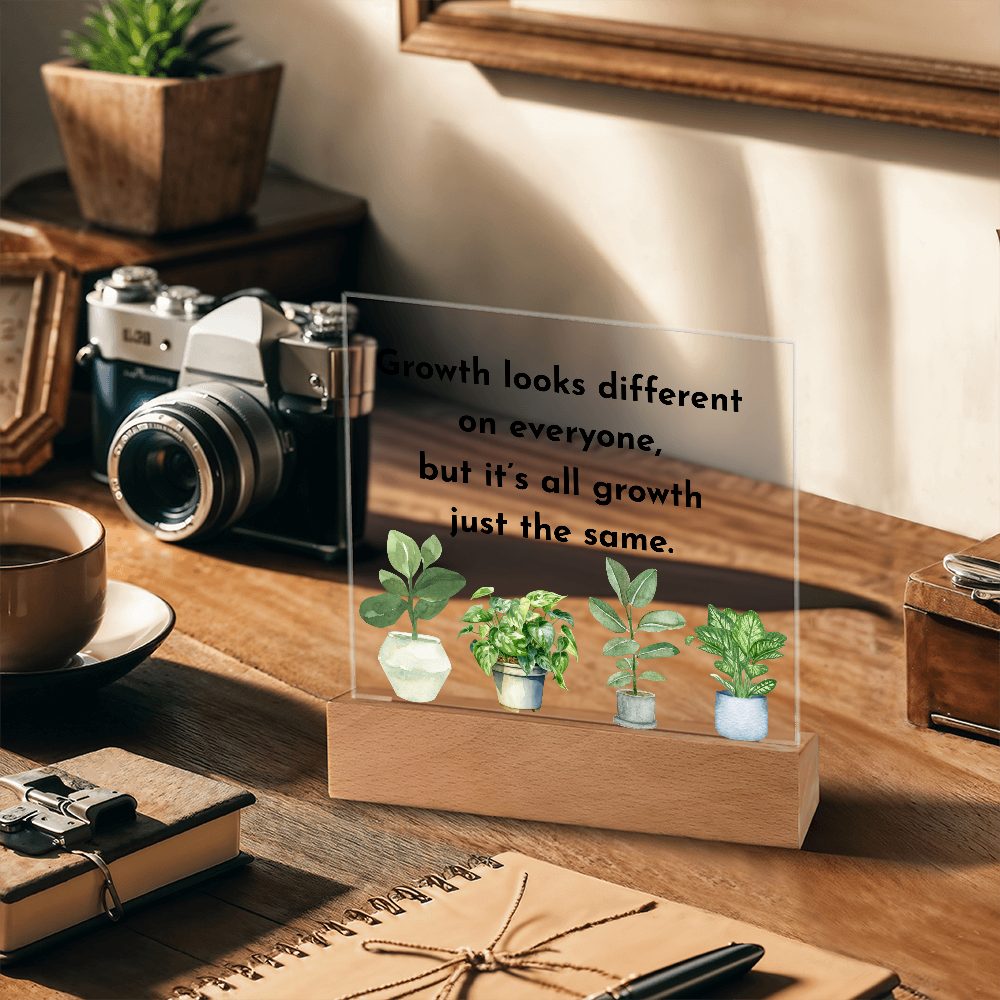 Inspirational Acrylic Display – Self Growth and Encouragement Gift