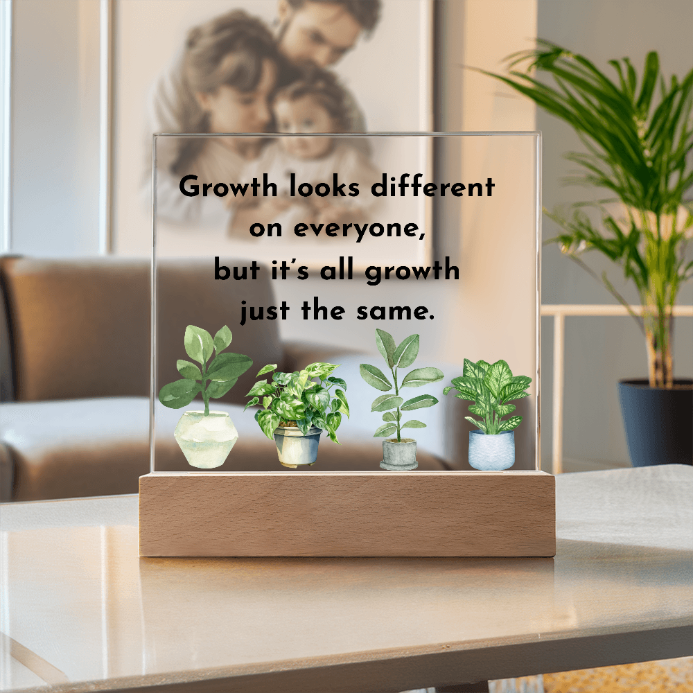 Inspirational Acrylic Display – Self Growth and Encouragement Gift