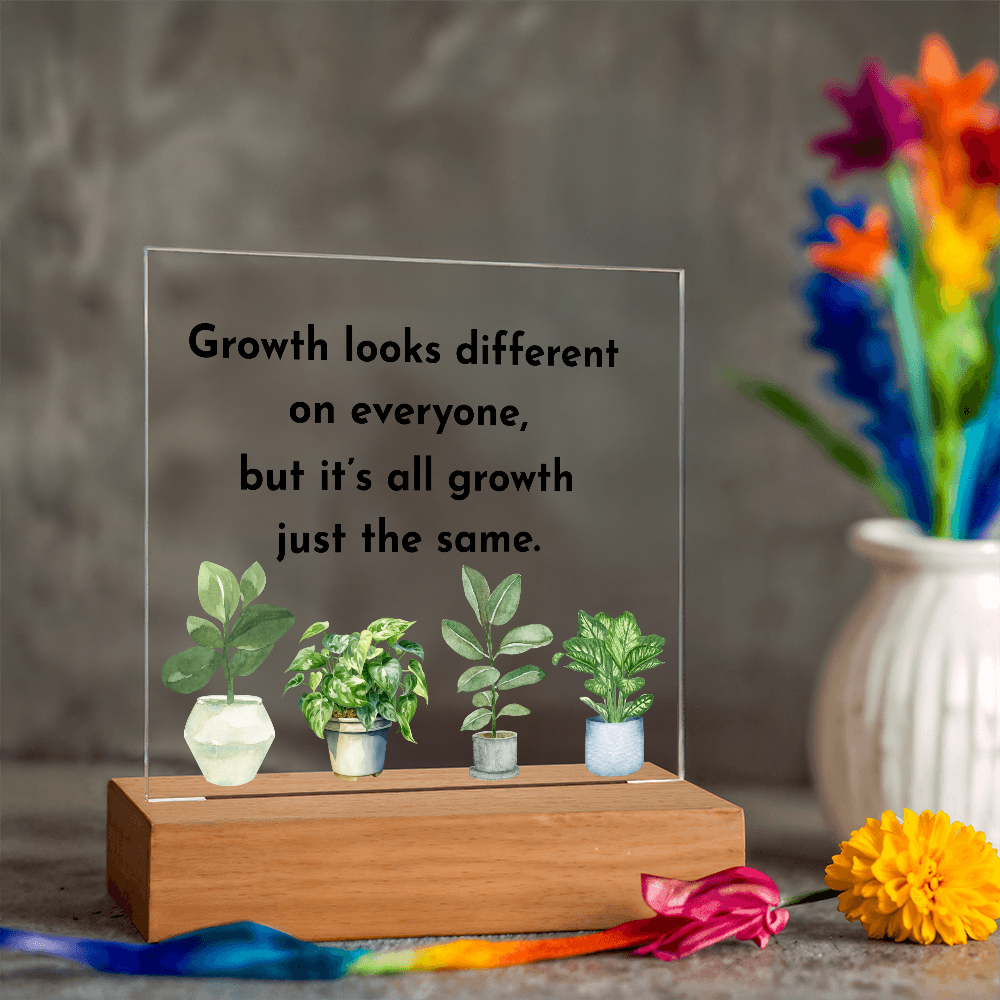 Inspirational Acrylic Display – Self Growth and Encouragement Gift