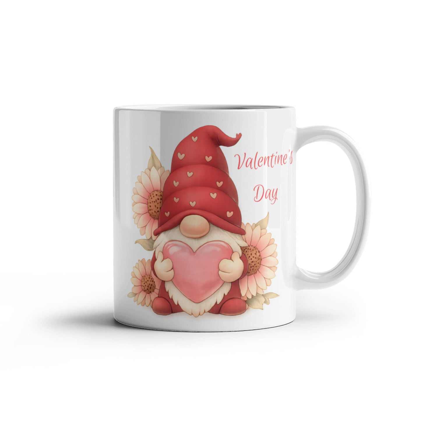 Valentine Gnome Mug – Cute Heart Gnome Cup