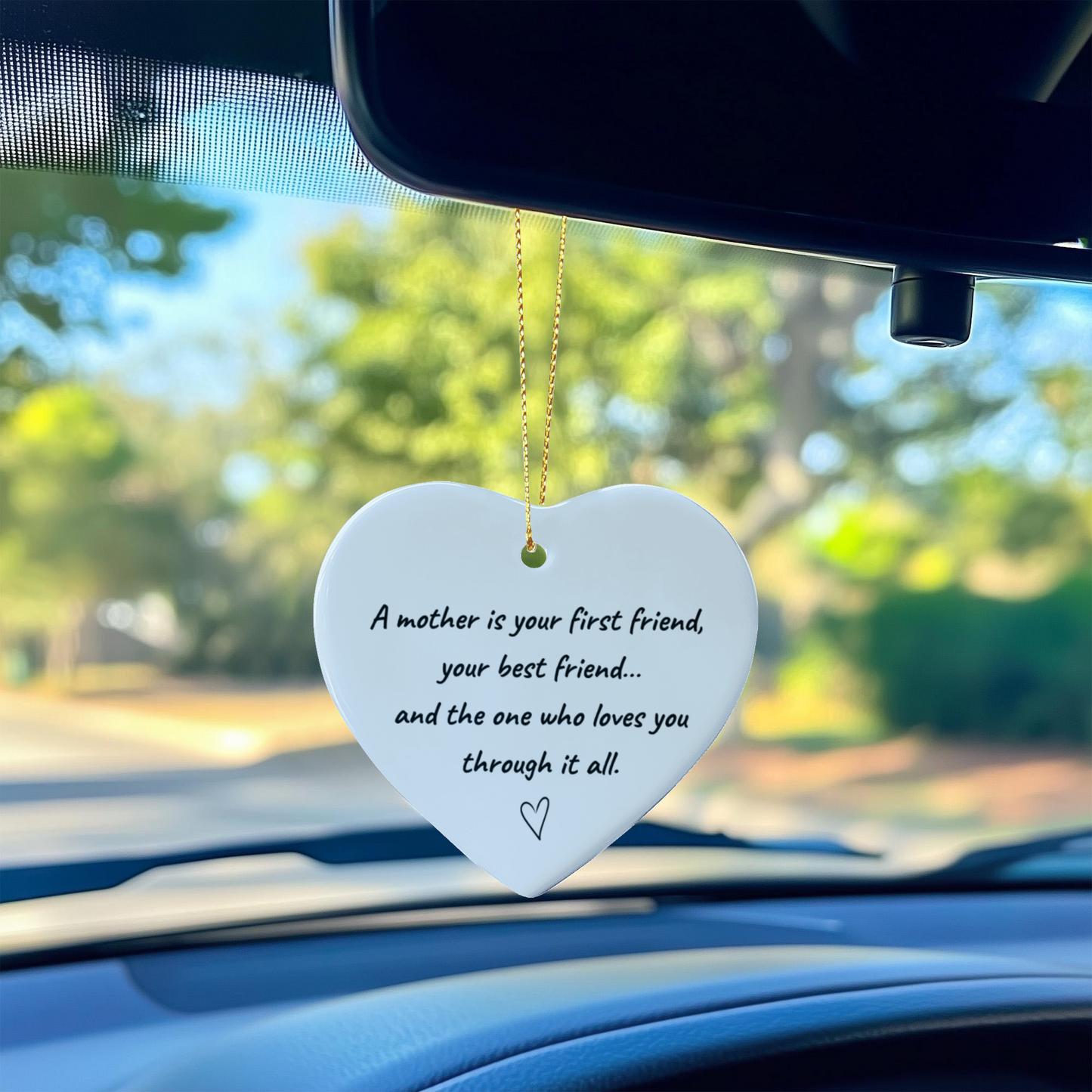 A Mother – Heartfelt Ceramic Heart Ornament Gift for Her