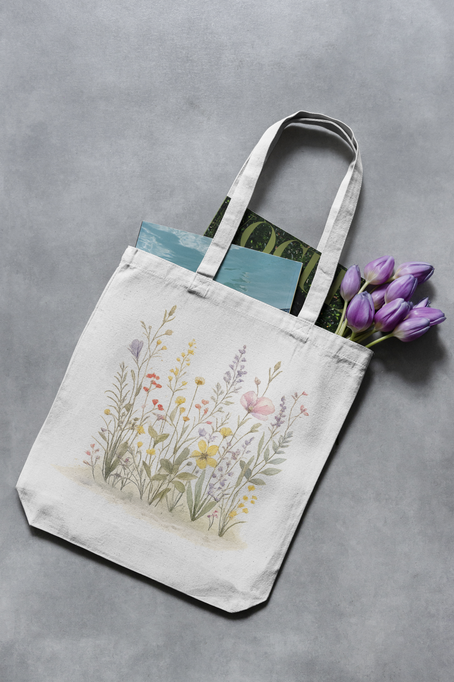 Wildflowers Classic Tote Bag - Double-Sided Printed Design