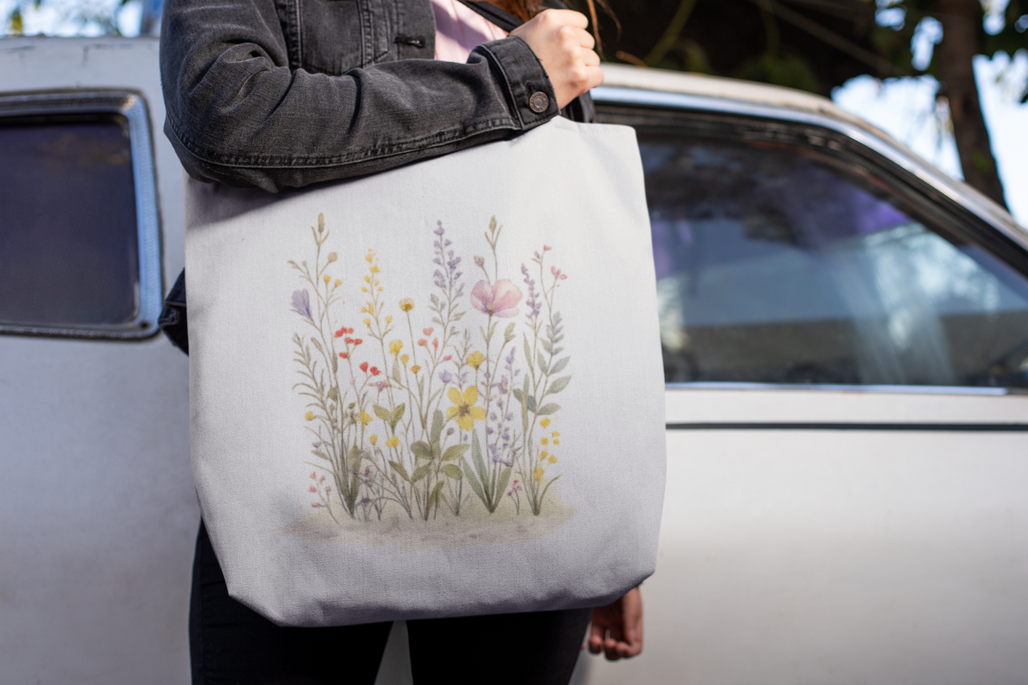 Wildflowers Classic Tote Bag - Double-Sided Printed Design